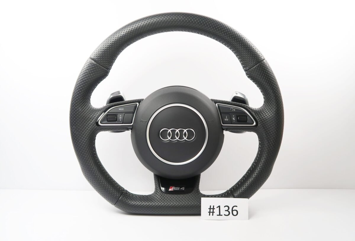 Used Audi RS4 Steering Wheel | 8K0419091AB | 8R0880201N | #136 - Image 1