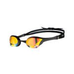 Arena Cobra Ultra Racing Swim Goggles Yellow Copper / Black, Swipe Anti-Fog Mirror