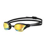 Arena Cobra Core Swim Goggles, Yellow Copper-Black, Swipe Anit-Fog Mirror Lens