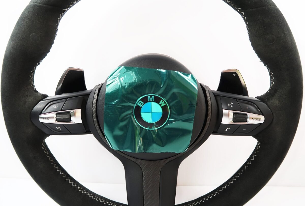 New BMW 1, 2, 3, 4 Series X3 / X4 / X5 / X6 / F15 / F16 / F20 / F22 / F30 Carbon Steering Wheel With Airbag | 32307848338 | 32307845797 | #150 (check) - Image 3