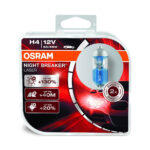 Osram Night Breaker Laser H4 Halogen, Headlight Lamp, 64193NBL-HCB, 12V, Pack of 2