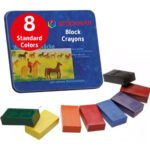 Stockmar 8 Block Beeswax Crayons in Tin Case