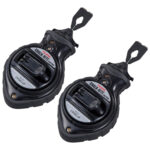 TAJIMA CR301JF Chalk-Rite Jam Free Snap-Line With Extra Bold 1mm Chalk Line & Five Gear Quick Retrieval, Black (Pack of 2)