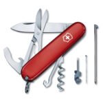 Victorinox Swiss Army Compact Pocket Knife, Red, 91mm