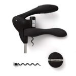 Rabbit Lever Corkscrew Wine Opener, Black