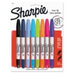 Sharpie Permanent Markers, Fine & Ultra Fine, Twin Tip, Assorted, 8 Count