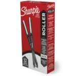 Sharpie Rollerball Pen, Needle Point 0.5mm, 12 Count
