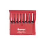 Starrett Drive Pin Punch Set S565PC With Knurled Grip and Protective Vinyl Case