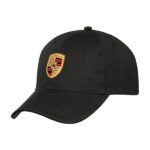 Porsche Crest Logo Cap, Black