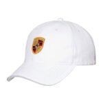 Porsche Crest Logo Cap, White