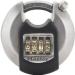 MASTER LOCK Heavy Duty Disc Padlock [Combination] [Stainless Steel] [Outdoor] M40EURDNUM