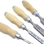 Bevel Edge Chisel Set with Wooden Handles, Set of 4 pcs