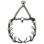 Herm Sprenger Black Stainless Steel Collar 23 Inches with 3.2mm Pinch/Prong Fits Up to 20 Inches Neck