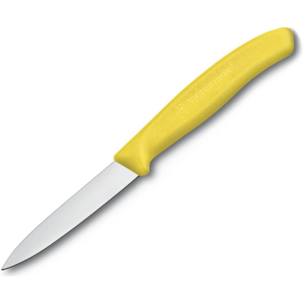 Victorinox 3.25 Inch Swiss Classic Paring Knife with Straight Edge, Spear Point, Yellow