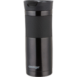 Contigo Byron Snapseal Travel Mug, Stainless Steel Thermal Mug, Vacuum Flask, Leakproof Tumbler, Coffee Mug with BPA Free Easy-Clean Lid, 590 ml, Black