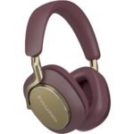 Bowers & Wilkins Px8 Over-Ear Wireless Headphones, Advanced Active Noise Cancellation, Luxurious Materials, 30-Hour Battery Life, 15-Min Quick Charging, Royal Burgundy