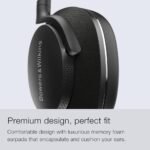 Bowers & Wilkins Px7 S2 Over-Ear Headphones - Advanced Noise Cancellation, Technical Fabrics, 30-Hour Battery Life, 15-Min Quick Charging, Black - Image 4