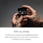 Bowers & Wilkins Pi8 Wireless Earbuds (Midnight Blue), in-Ear Bluetooth Earphones with Qualcomm Chipset & aptX Lossless, Active Noise Cancelling Earbuds, 3 Built-in Mics, 15-Min Quick Charging - Image 2