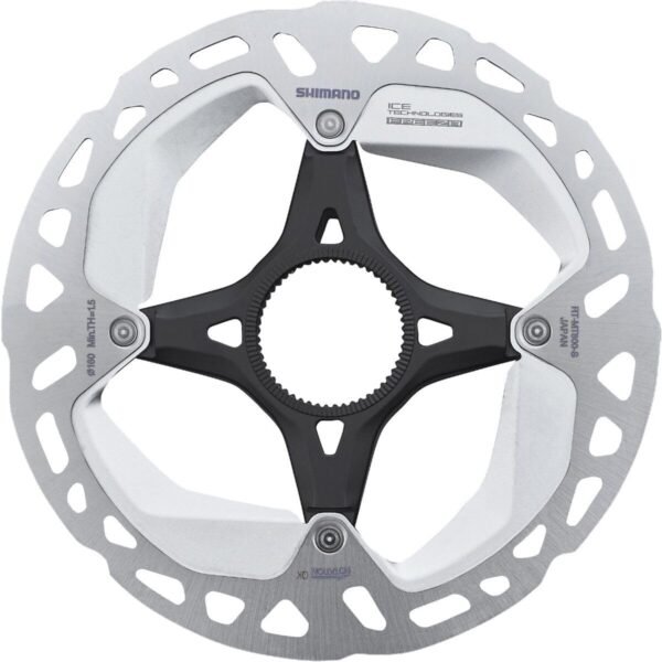 Shimano Deore XT RT-MT800-S Disc Brake Rotor with External Lockring - 160mm, Center Lock, Silver/Black