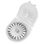 OLFA 45mm Rotary Cutter Pinking Blade, 1 Blade (PIB45-1) - Stainless Steel Circular Decorative Edge Blade for Crafts, Sewing, Quilting, Scrapbooking, Fits Most 45mm Rotary Cutters