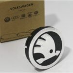 Skoda 5JA601151FOD Decorative Hub Cap Wheel Rim Cover Cap Hubcap 56 mm Black/Chrome