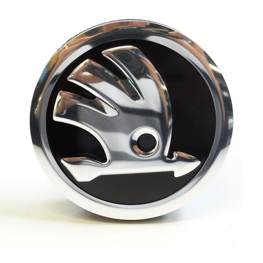 skoda6 4 x Original Skoda Wheel Centre Caps Hub Caps - Image 1