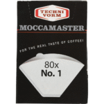 Technivorm Moccamaster 85090 Cup-One Paper Filters, 80 count, White
