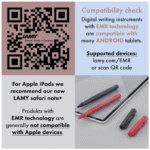 Lamy AL-star EMR black (POM tip) - Stylus Pen for many Android devices - Touchscreen pen with ergonomic grip - precise writing & drawing on digital media - with function button - Image 4