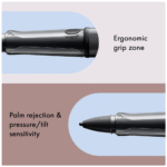 Lamy AL-star EMR black (POM tip) - Stylus Pen for many Android devices - Touchscreen pen with ergonomic grip - precise writing & drawing on digital media - with function button - Image 3