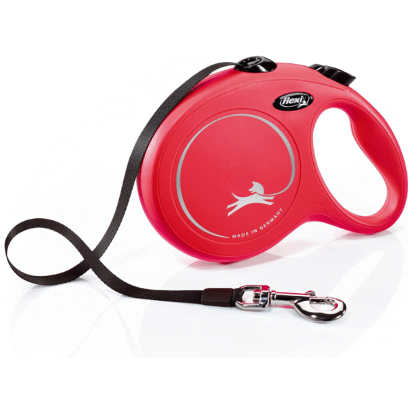 Flexi New Classic Tape Retractable Leash, Red, Large/26'