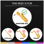 Légère Reeds - Baritone Saxophone Reed, Signature, Strength 3.00 (BSG3.00) - Premium Synthetic Woodwind Reed - Image 2