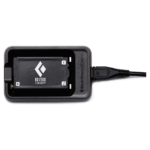 BLACK DIAMOND BD 1500 Battery | Lithium-Ion Rechargeable Power Cell | Micro-USB Charger Compatible | Long-Lasting Headlamp Power Source (Battery + Charger)