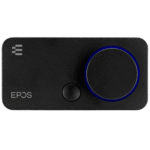 EPOS GSX 300 - External Computer Sound Card - High-Resolution Stereo & 7.1 Surround Sound - LED Volume Dial; Customizable Smart Button - Windows 10 Synchronized