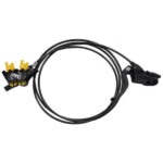 Magura MT5 2-Finger Lightweight Aluminium Bicycle Brake Lever, Useable on Left/Right, 2,200 mm Cable Length, Single Pad Set IncludingAccessories (Pack of 1), Bicycle Brake, Black, One Size