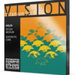 Thomastik-Infeld VIT100 Vision Titanium Solo Violin Strings, Complete Set, 4/4 Size, Synthetic Core
