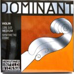 Thomastik-Infeld Dominant Violin Strings Complete Set, 1/2 Size, Medium Tension - 135.12 - Synthetic Core A & D Aluminum, G Silver Wound, E Steel Removable Ball End - The Reference Standard for Violin