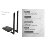 ALFA NETWORK AWUS036AXML 802.11axe WiFi 6E USB 3.0 Adapter AXE3000, Tri Band 6 GHz, Gigabit Speed up to 3Gbps - Image 2