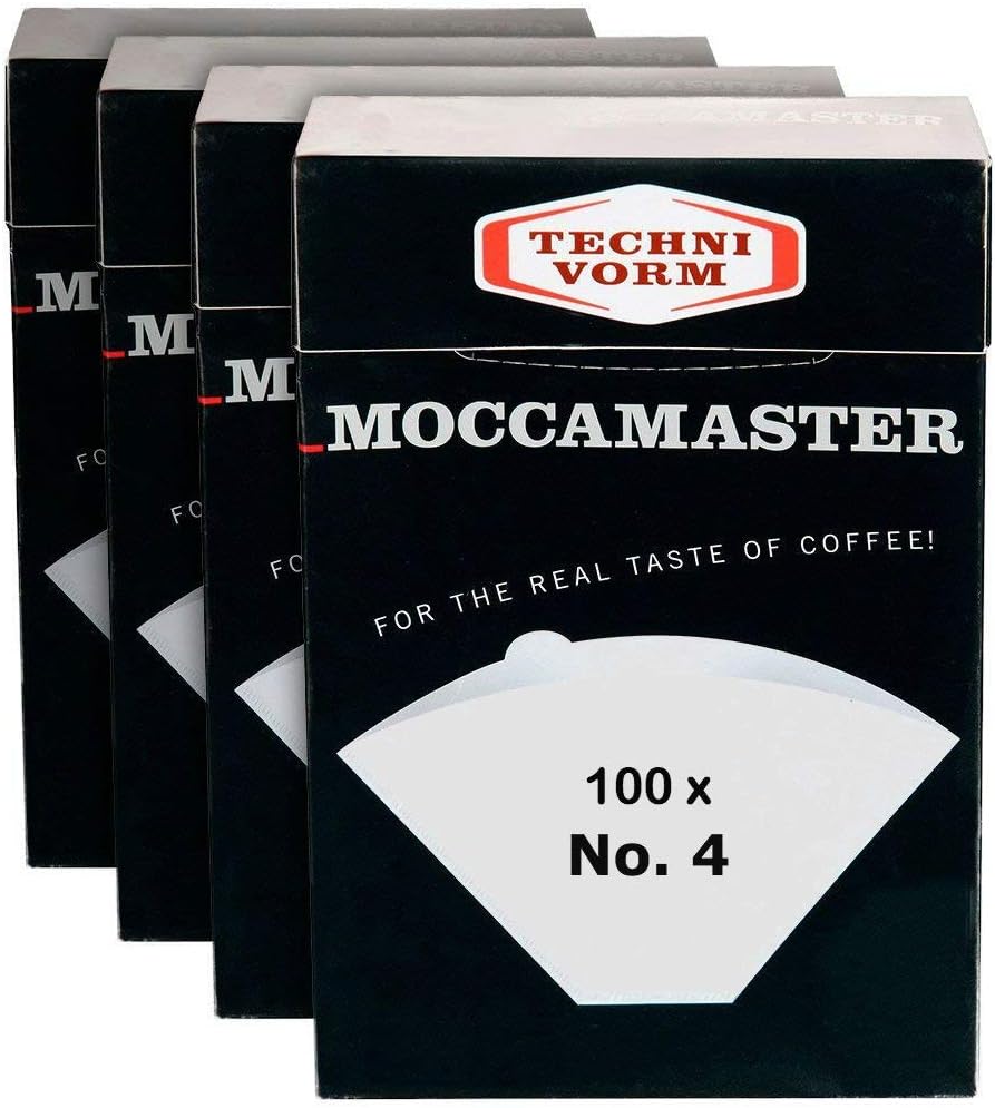 33 Moccamaster Technivorm 85022 Paper Filter No. 4 White | Pack of 4 Boxes x 100 Filters - Image 1