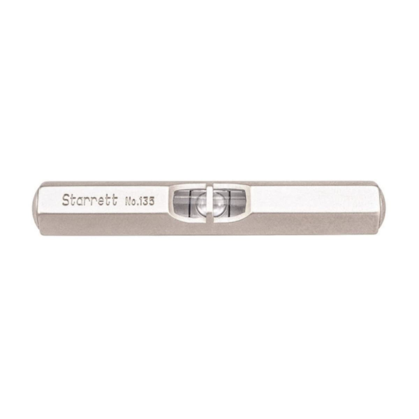 STARRETT 135A Pocket Level with Satin Nickel-Plated Finish